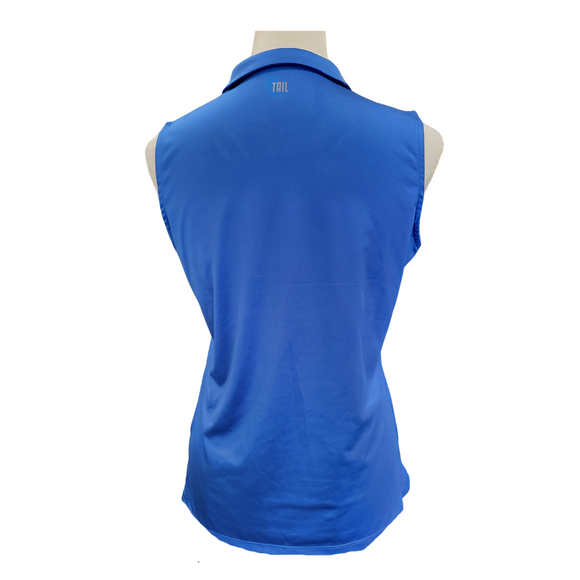 Tail Women's Kyrah Sleeveless Zip Golf Polo Victoria BLue - Size M MSP$95
