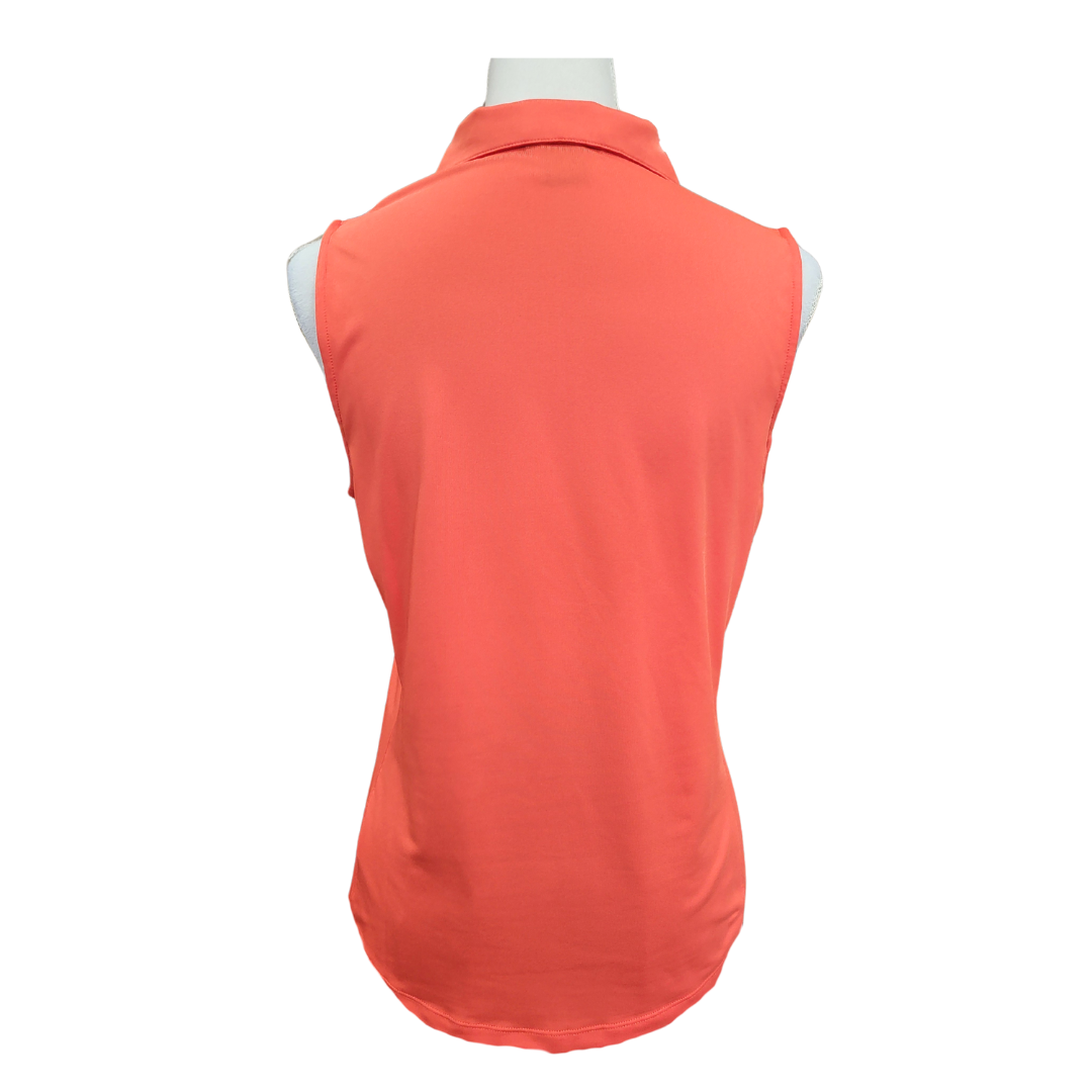 Golftini Women's Orange Sleeveless Golf Polo Size M MSP$90 - 0