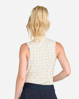 New Women's Bad Birdie Flower Power Blade Sleeveless Golf Top Size XS MSP$80 - 0