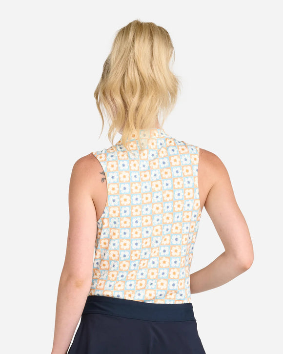 New Women's Bad Birdie Flower Power Blade Sleeveless Golf Top Size XS MSP$80