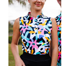 New Sunday Swagger Carnival Sleeveless Women's Golf Polo-2