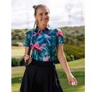 New Sunday Swagger Women's Polo - Hot Tropic-2