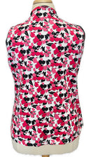 Tail White Label Black, Pink & White Floral Sleeveless Golf Top Size XXL-3