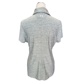 Under Armour Women's Gray Heather Golf Polo w/ Pinehurst Logo Size M - 0