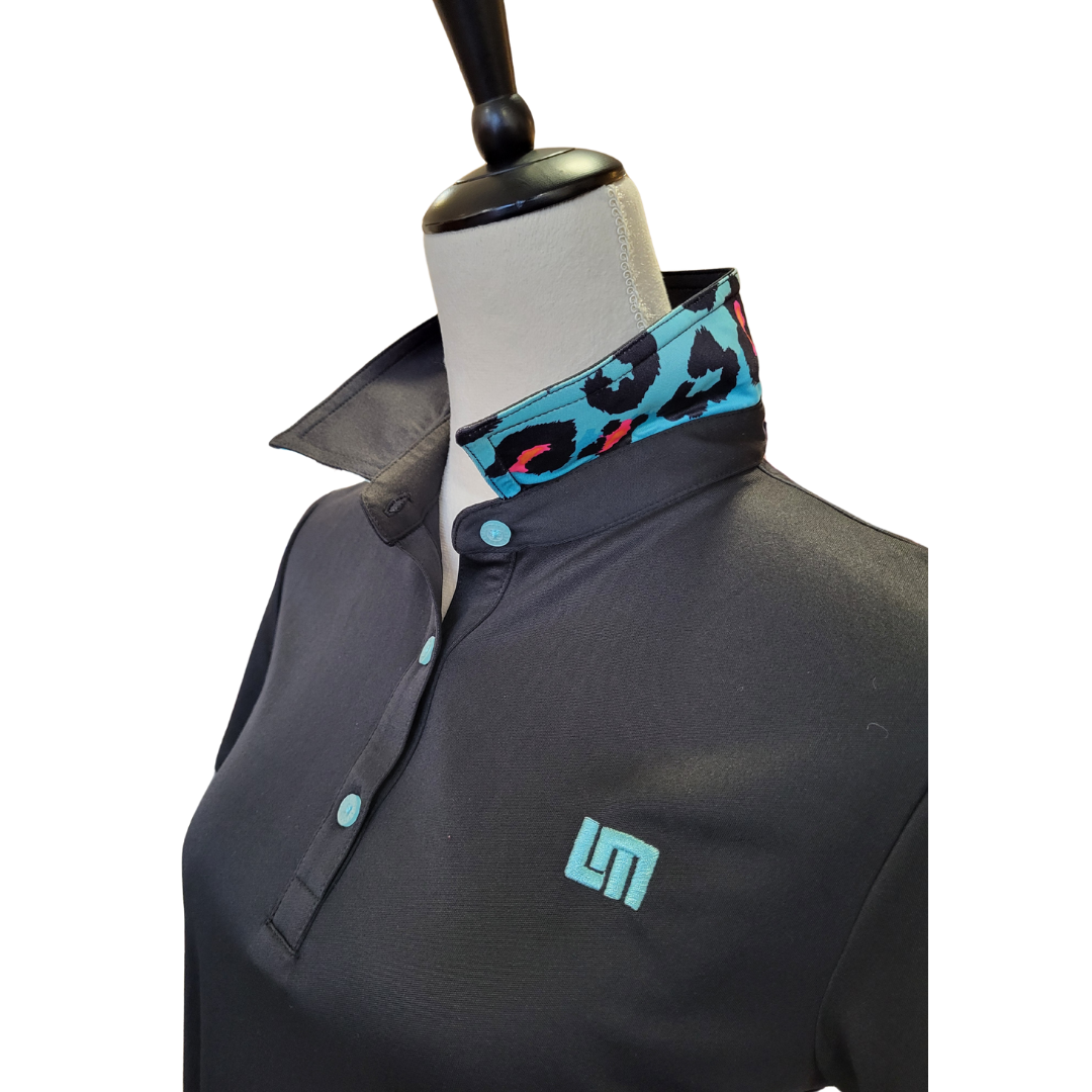 Loudmouth Women's Black Golf Polo Size M MSP$78 - 0