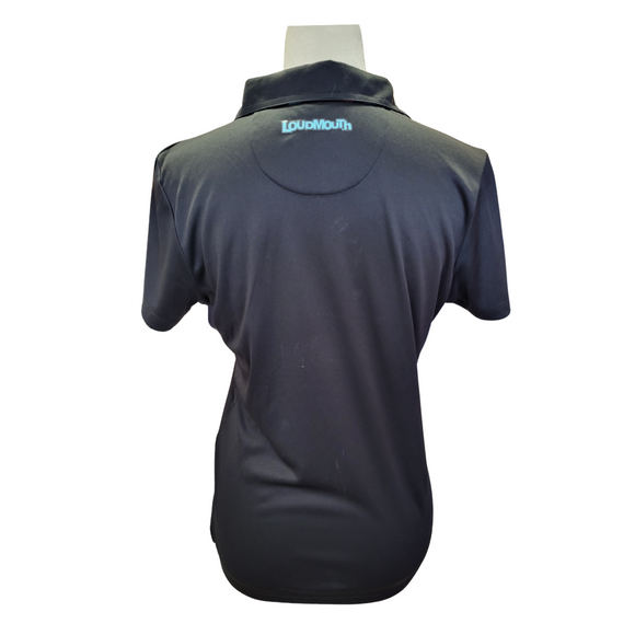 Loudmouth Women's Black Golf Polo Size M MSP$78