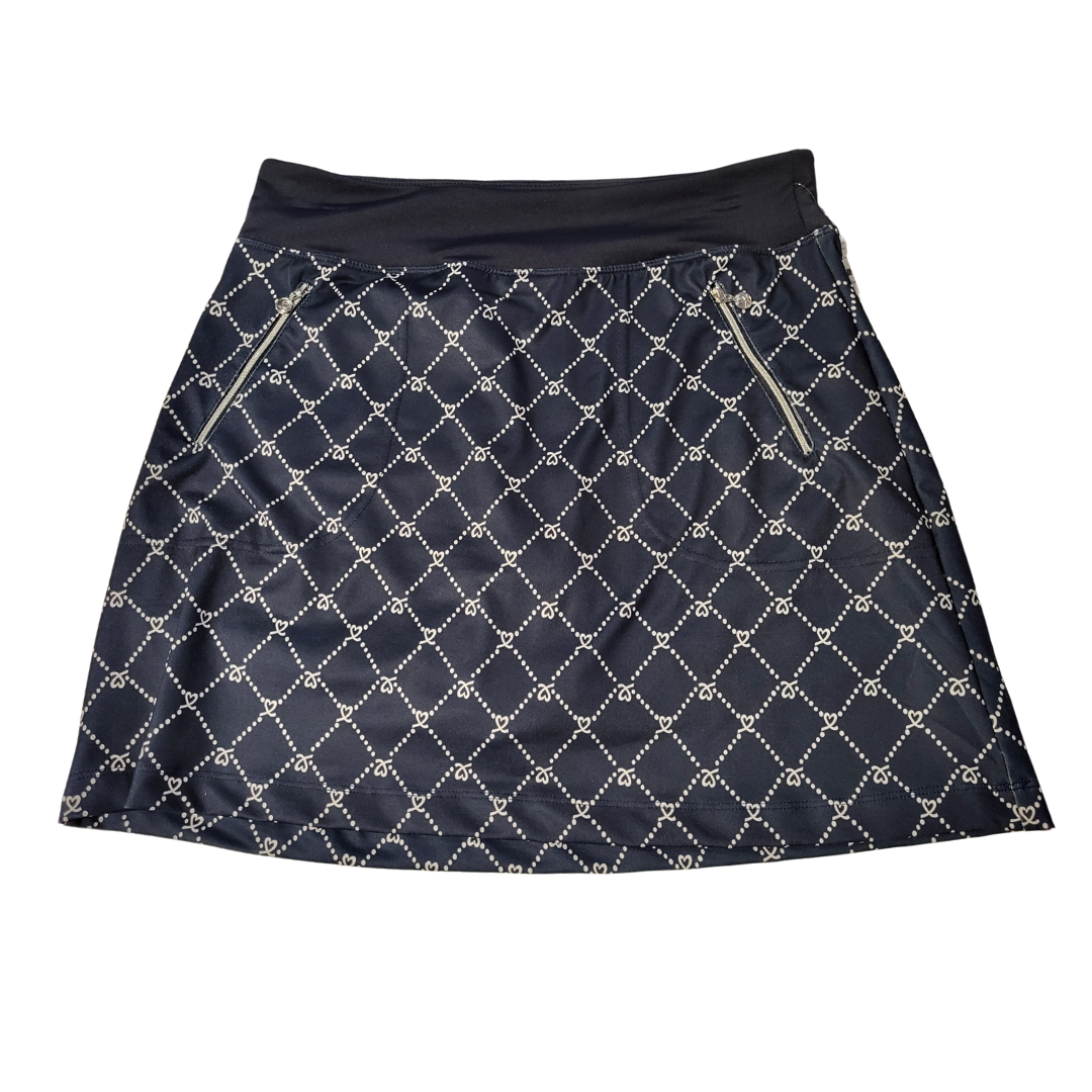 Daily Sports Navy Logo Print Golf Skort - Navy Size M MSP$124