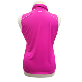 Slazenger Golf Hot Pink Women's Sleeveless Polo w/ White Trim Size XL - 0