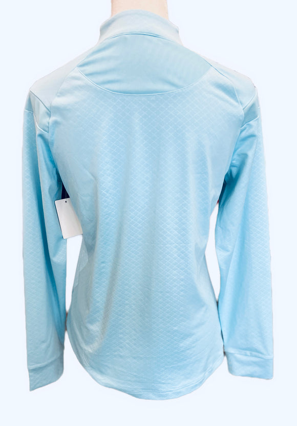 New Levelwear Women's Aspure -Mute Blue with Logo Size S MSP$85