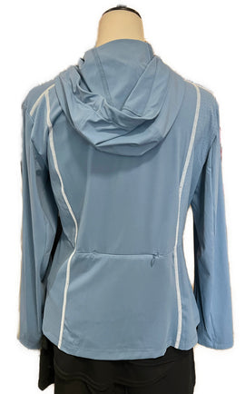 New Nivo Sport Women's Blue Amara Golf Cardigan Jacket w/ Logo MSP$140 - 0