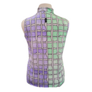 Jamie Sadock Green & Lavender Halved Sleeveless Golf Mock Neck Top Size XL-2