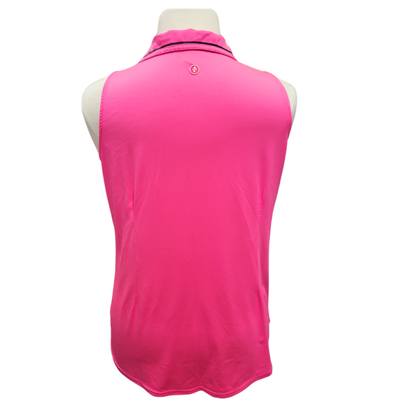 Jofit Neon Solid Sleeveless Women's Golf Polo Size XXL