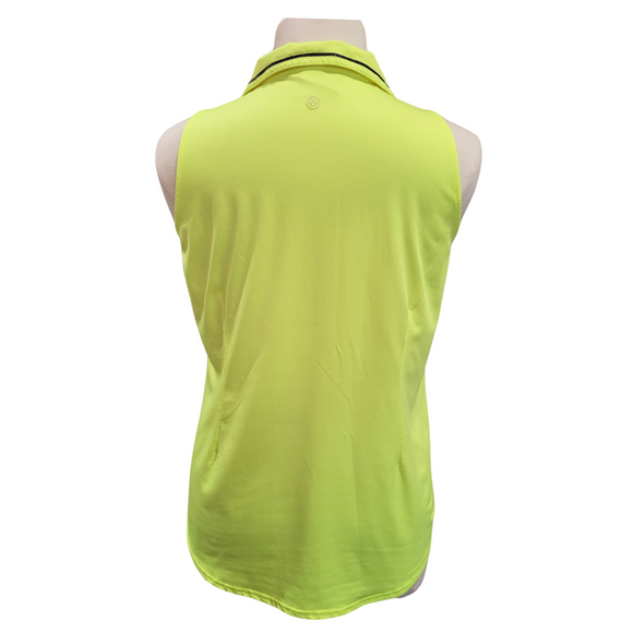 Jofit Neon Solid Sleeveless Women's Golf Polo Size XXL