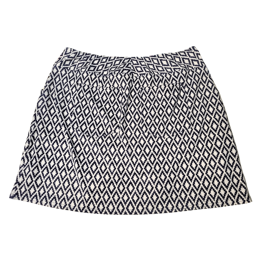 Jofit Navy & White Printed Mina Skort Size XL. MSP$78 - 0