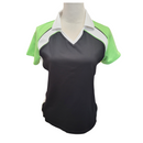 Izod Perform X Black, White & Lime Golf Polo Size S-1