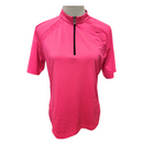 Tail Hot Pink 1/4 Zip Women's Mock Golf Polo Size M-1