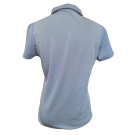 Adair Textured Periwinkle Golf Polo w/ Logo Size M MSP $80 - 0