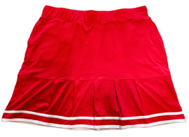 New Sport Haley Red & White Pleated Golf Skort Size L MSP$97