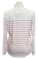 New San Soleil Solcool Old Glory Print Long Sleeve Zip Mock Sunshirt MSP$104-2