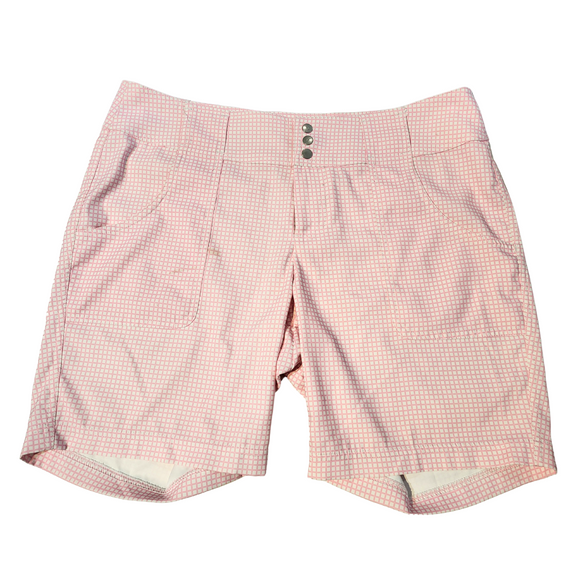 Jofit Pink & White Check Golf Shorts Size 6 MSP$88