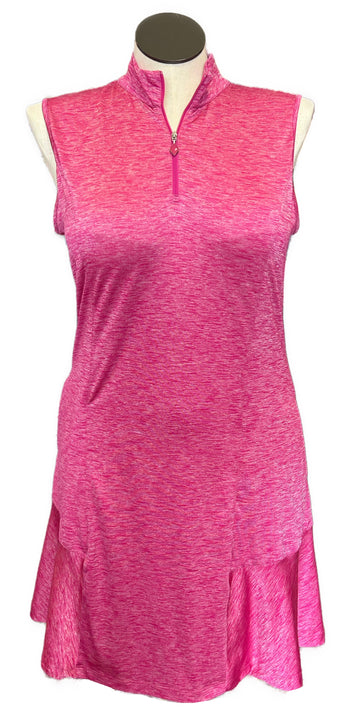 Ladies Greg Norman Pink Heather Golf Dress Size L MSP$120