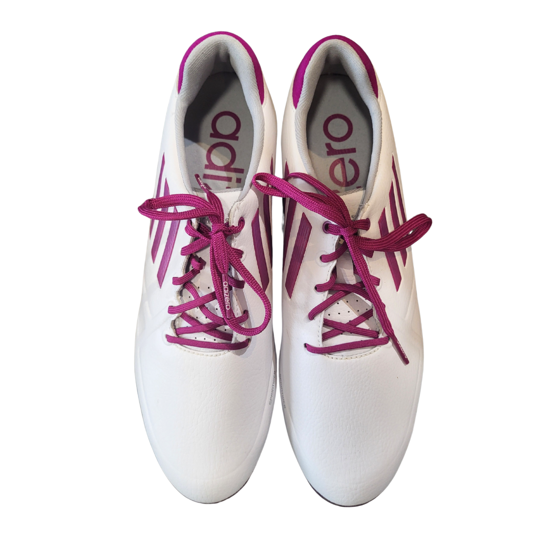 New Adidas Adizero Magenta & White Spiked Golf Shoes Size 10