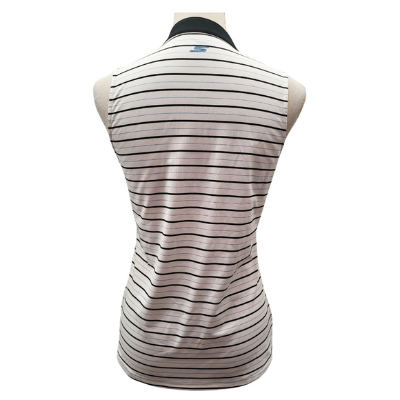 New Skechers Black, White & Blue Backswing Sleeveless Polo Size S MSP $40