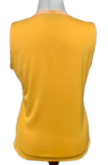 J.Lindeberg Orange Leya Sleeveless Golf Top Size XL MSP$85 - 0
