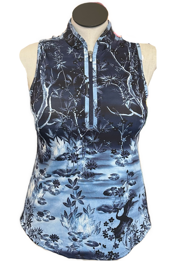 Greyson Women's Magic Garden Sleeveless Golf Top Size XL MSP$108