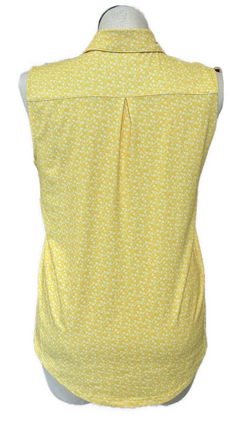 William Murray Women's Yellow Martini Sleeveless Golf Polo Size XL MSP$80 - 0