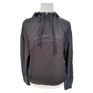Women's Tasc Black 1/4Zip Hooded Long Sleeve Cropped Pullover Size M MSP$68 - 0