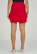 Ibklul Solid Red Straight Golf Skort Size L MSP$96-2