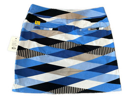 Loudmouth Blue, Black & White Diamonds Print Golf SKort Size 4 MSp$99 - 0