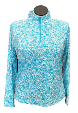 Ibkul Light Blue Patterned Women's Pullover Size XL MSP$91