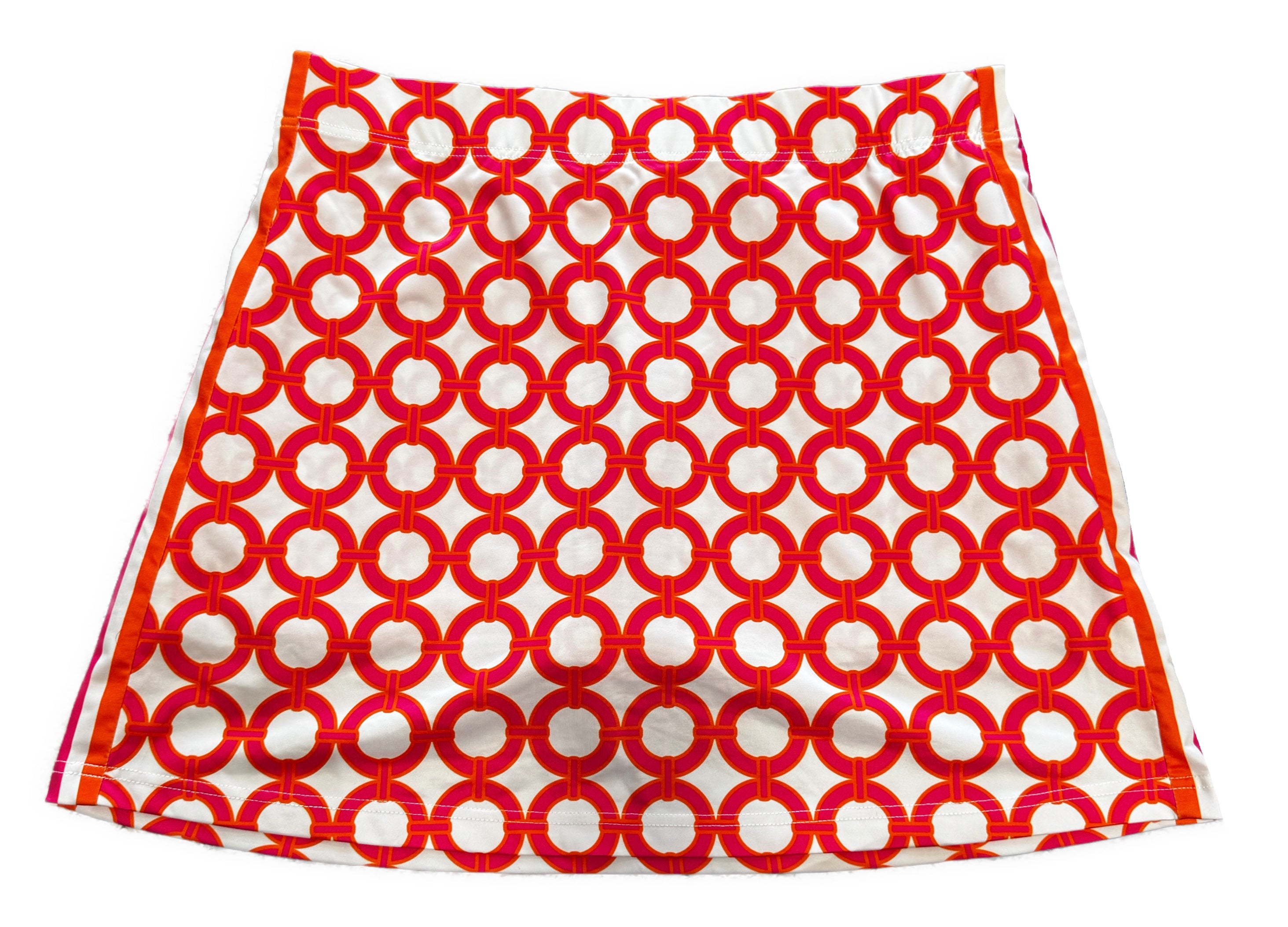 Gretchen Scott Orange & Pink Patterned Women's Golf Skort Size XL - 0