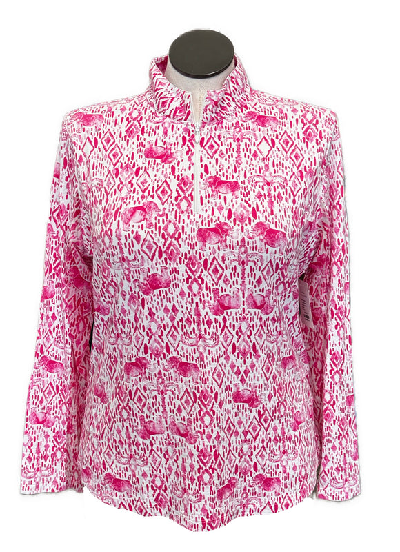 Ibkul Elephant Printed Women's Pullover Size XL MSP$91