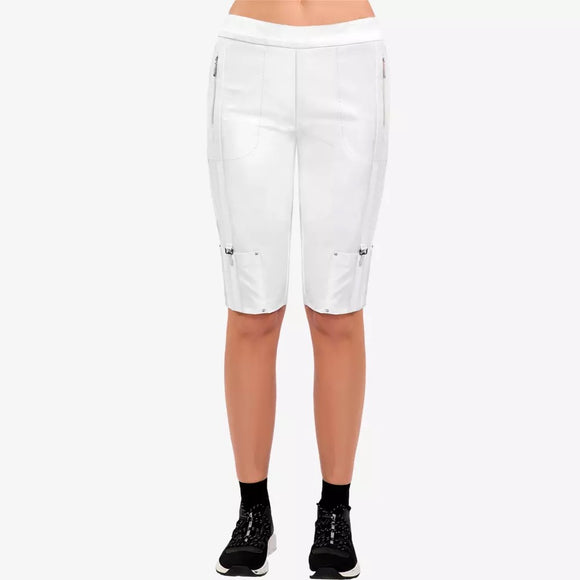 New Jamie Sadock White Skinnylicious Knee 24.5" Capri Pant Size 8 MSP$117