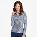 New EP NY Longsleeve Multi Plaid Print Sunshirt - Inky Multi Size M MSP$97-1