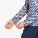 New EP NY Longsleeve Multi Plaid Print Sunshirt - Inky Multi Size M MSP$97-3