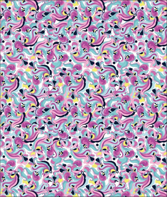 New EP NY Sleeveless Picot Trim Paisley Golf Polo - Bay Multi MSP$84