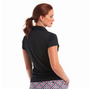 New EP NY Cap Sleeve Crossover Placket Polo - Navy Size M MSP$84-3