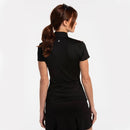 New EP NY Cap Sleeve Zip Mock Golf Polo w/ Geo Print Size M MSP$84-3