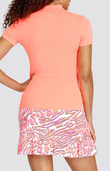 New Tail Lorelai Short Sleeve Golf Top - Zest Size S. MSP$90 - 0