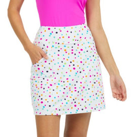 Ibkul White Multicolored Evelyn Print Golf Skort Size XL MSP$98