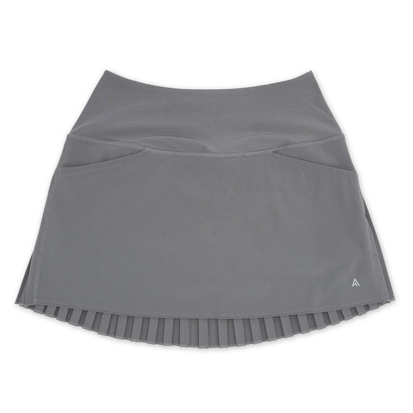 New Adair Active Gunmetal Rylan Pleated Skort Size L MSP$94