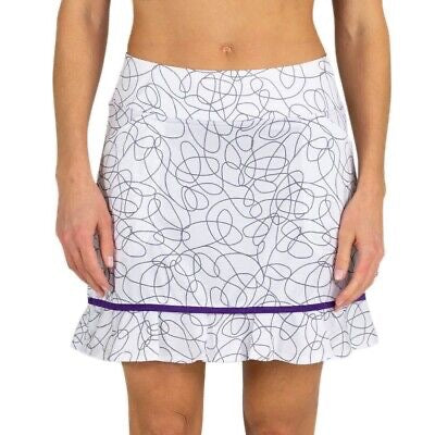 Jofit Sierra Swirl Piped Ruffle Golf Skort Size L