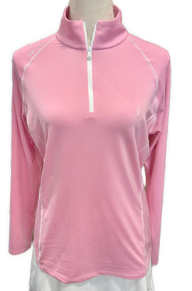 Ralph Lauren RLX Women's Pink Stretch Jersey Pullover w/ Logo Size M MSP$128