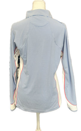 Peter Millar Women's Blue Striped Pullover w/ Red Trim & Logo Size S MSP$130 - 0