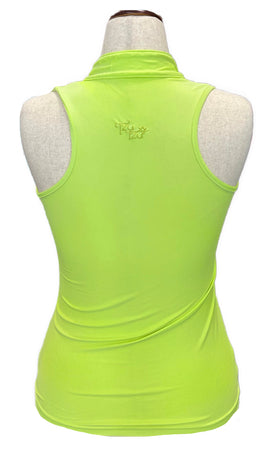 Tzu Tzu Women's Lime Green Tabitha Racerback Golf Top Size S MSP$99 - 0
