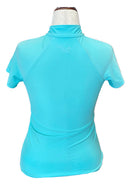 Tzu Tzu Women's Lucy Short Sleeve Zip Golf Top Size S MSP$110-4